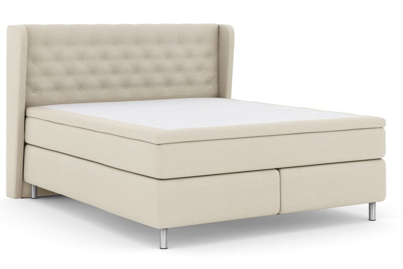 Select No 6 Komplett Sängpaket 180x200 Medium Memory/Pocket - Beige/Metall - Möbler - Säng - Komplett sängpaket