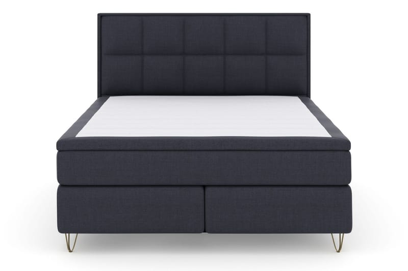 Select No 6 Komplett Sängpaket 180x200 Medium Memory/Pocket - Blå/Metall V-form - Möbler - Säng - Komplett sängpaket