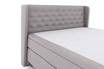 Select No 6 Komplett Sängpaket 180x200 Medium Memory/Pocket - Ljusgrå/Guld - Möbler - Säng - Komplett sängpaket