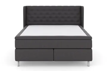 Select No 6 Komplett Sängpaket 180x200 Medium Memory/Pocket - Mörkgrå/Metall - Möbler - Säng - Komplett sängpaket