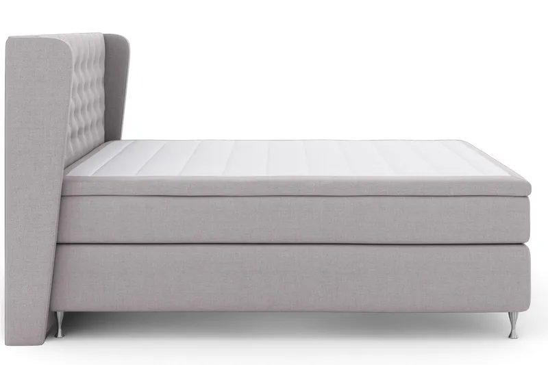 Select No 6 Komplett Sängpaket 180x200 Medium Watergel - Ljusgrå/Silver - Möbler - Säng - Komplett sängpaket