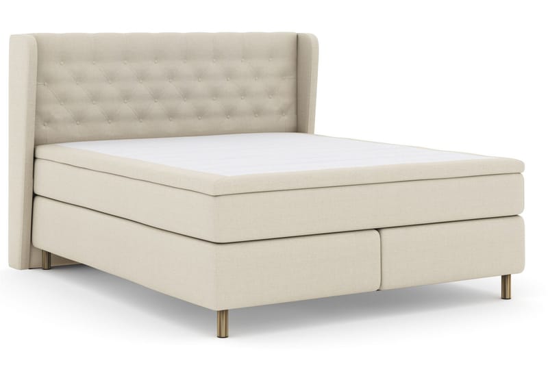 Select No 6 Komplett Sängpaket 210x210 Fast Latex/Memory - Beige/Koppar - Möbler - Säng - Komplett sängpaket