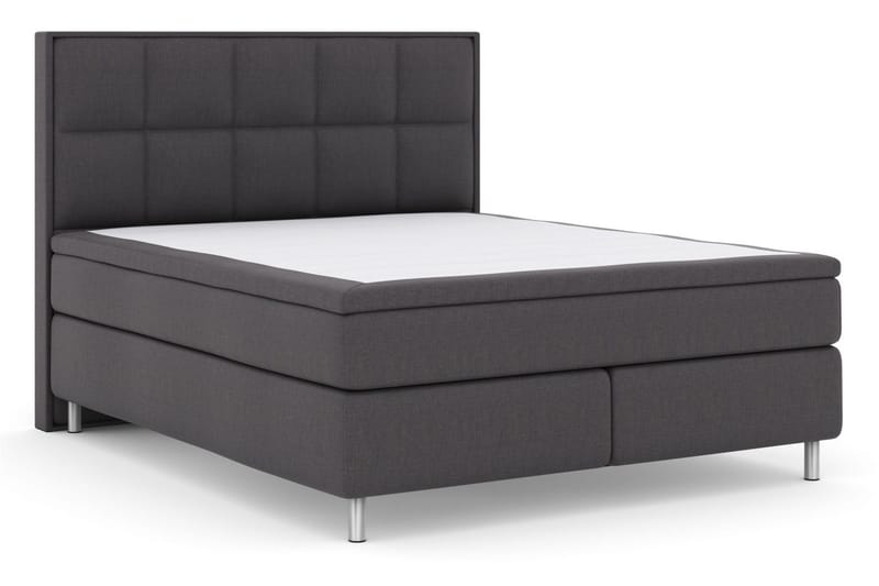Select No 6 Komplett Sängpaket 210x210 Fast Latex/Memory - Mörkgrå/Metall - Möbler - Säng - Komplett sängpaket