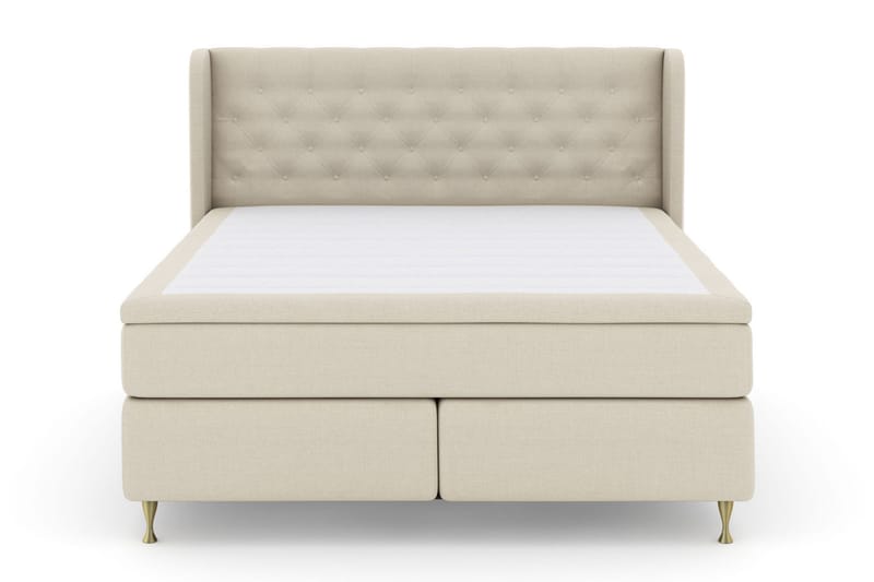 Select No 6 Komplett Sängpaket 210x210 Fast Memory/Pocket - Beige/Guld - Möbler - Säng - Komplett sängpaket
