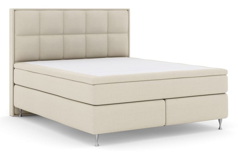 Select No 6 Komplett Sängpaket 210x210 Fast Memory/Pocket - Beige/Silver - Möbler - Säng - Komplett sängpaket