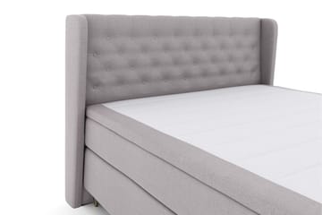 Select No 6 Komplett Sängpaket 210x210 Fast Memory/Pocket - Ljusgrå/Metall V-form - Möbler - Säng - Komplett sängpaket