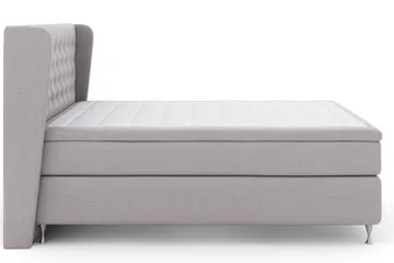 Select No 6 Komplett Sängpaket 210x210 Fast Memory/Pocket - Ljusgrå/Silver - Möbler - Säng - Komplett sängpaket