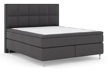 Select No 6 Komplett Sängpaket 210x210 Fast Memory/Pocket - Mörkgrå/Silver - Möbler - Säng - Komplett sängpaket