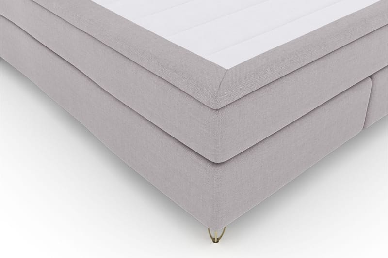 Select No 6 Komplett Sängpaket 210x210 Fast/Medium Watergel - Ljusgrå/Metall V-form - Möbler - Säng - Komplett sängpaket