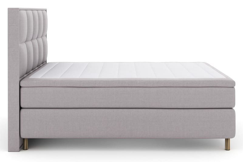 Select No 6 Komplett Sängpaket 210x210 F/M Latex/Memory - Ljusgrå/Koppar - Möbler - Säng - Komplett sängpaket