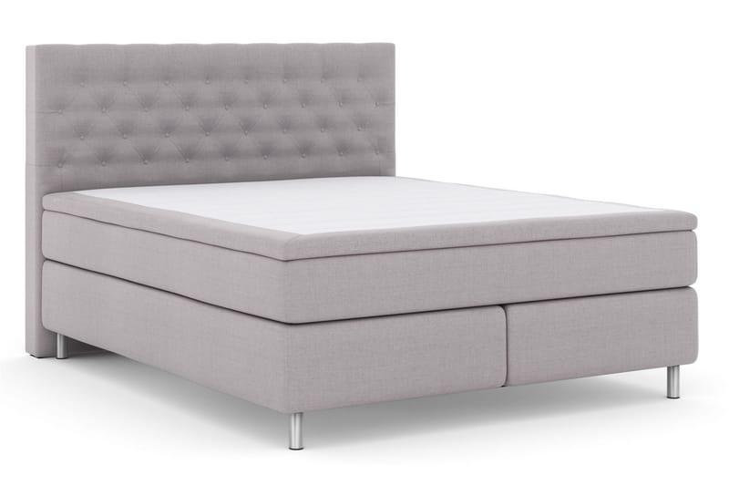 Select No 6 Komplett Sängpaket 210x210 F/M Latex/Memory - Ljusgrå/Metall - Möbler - Säng - Komplett sängpaket