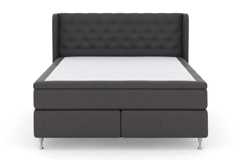 Select No 6 Komplett Sängpaket 210x210 F/M Memory/Pocket - Mörkgrå/Silver - Möbler - Säng - Komplett sängpaket