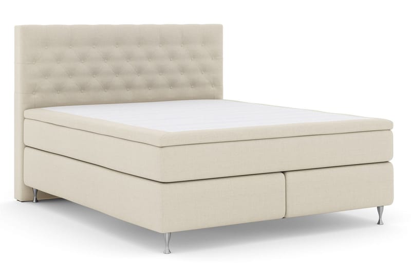 Select No 6 Komplett Sängpaket 210x210 Medium Latex/Memory - Beige/Silver - Möbler - Säng - Komplett sängpaket