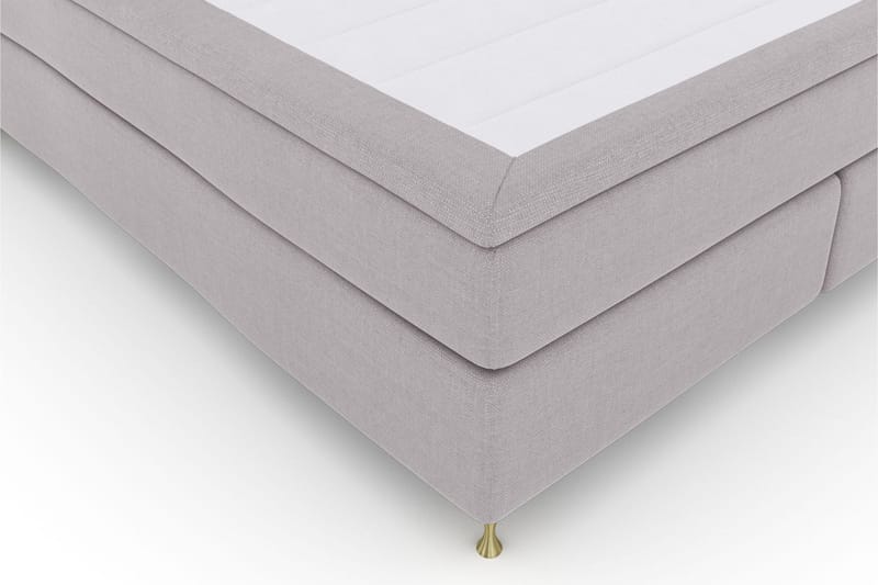 Select No 6 Komplett Sängpaket 210x210 Medium Memory/Pocket - Ljusgrå/Guld - Möbler - Säng - Komplett sängpaket