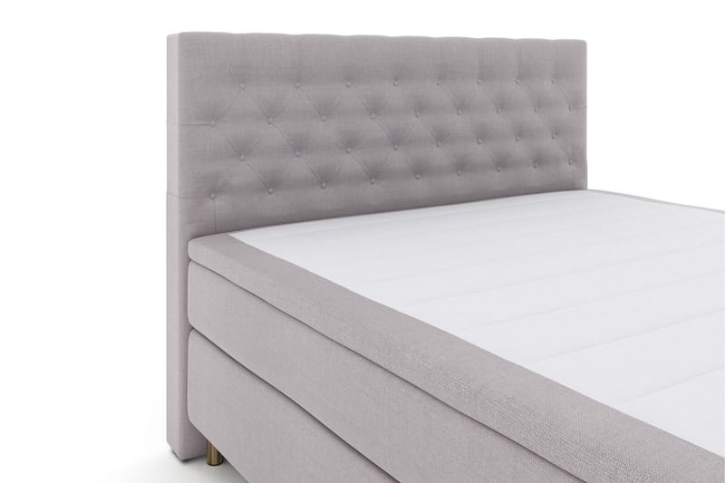 Select No 6 Komplett Sängpaket 210x210 Medium Memory/Pocket - Ljusgrå/Koppar - Möbler - Säng - Komplett sängpaket