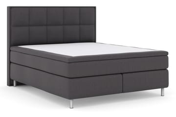Select No 6 Komplett Sängpaket 210x210 Medium Memory/Pocket - Mörkgrå/Metall - Möbler - Säng - Komplett sängpaket