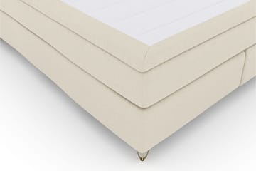 Select No 6 Kontinentalsäng 210x210 Medium Memory/Pocket - Beige/Metall V-Form - Möbler - Säng - Kontinentalsäng