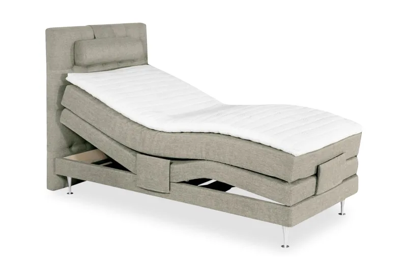 Sheraton Ställbar Säng 90x200 Medium Linonso, Beige