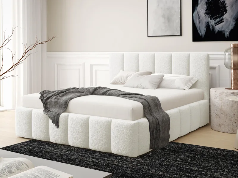 Vinvik Sängram med förvaring 140x200 cm - vit - Möbler - Säng - Sängram & sängstomme