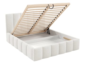 Vinvik Sängram med förvaring 160x200 cm - vit - Möbler - Säng - Sängram & sängstomme