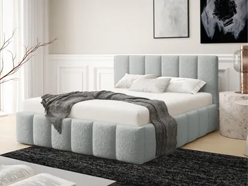 Vinvik Sängram med förvaring 180x200 cm - grå - Möbler - Säng - Sängram & sängstomme