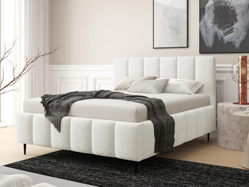 Vinvik Sängram med förvaring 180x200 cm - vit - Möbler - Säng - Sängram & sängstomme