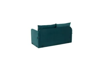 2-sits bäddsoffa Rubby (128 x 70 x 66 cm) Petrolgrön - Petrolgrön - Möbler - Soffa - Bäddsoffa