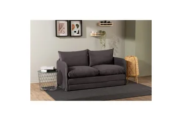 2-sits bäddsoffa Rubby (148 x 70 x 66 cm) Grå - Grå - Möbler - Soffa - Bäddsoffa