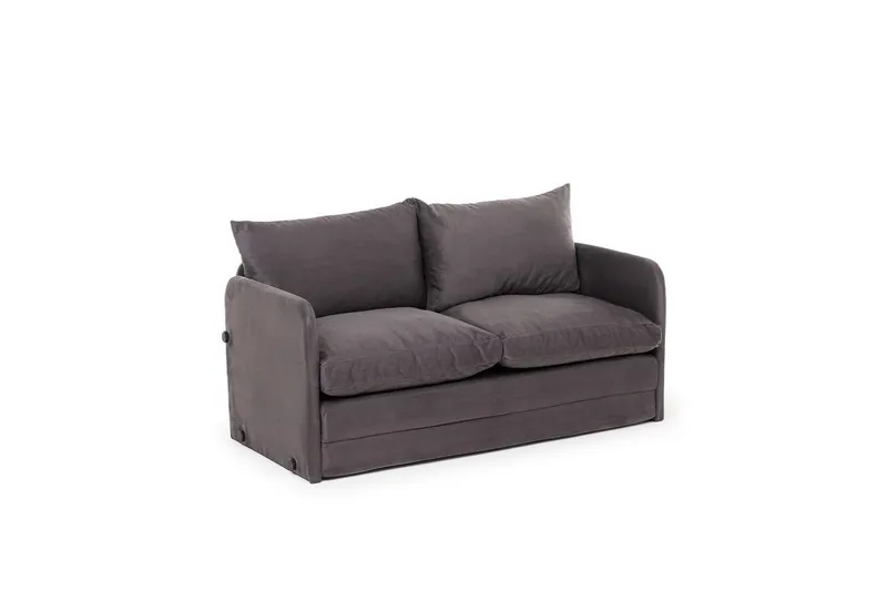 2-sits bäddsoffa Rubby (148 x 70 x 66 cm) Grå - Grå - Möbler - Soffa - Bäddsoffa