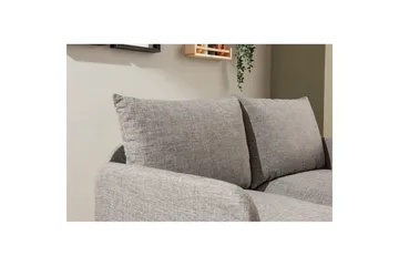 2-sits bäddsoffa Rubby (148 x 70 x 66 cm) Ljusgrå - Ljusgrå - Möbler - Soffa - Bäddsoffa