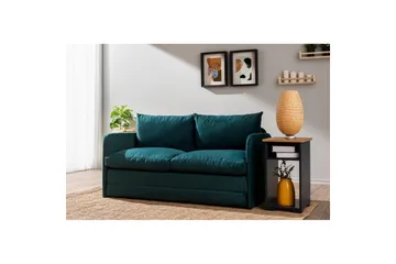 2-sits bäddsoffa Rubby (148 x 70 x 66 cm) Petrolgrön - Petrolgrön - Möbler - Soffa - Bäddsoffa