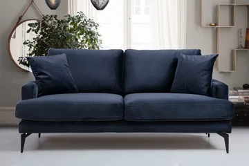 Andary 2-Sits Soffa - Blå - Möbler - Soffa - 2 sits soffa