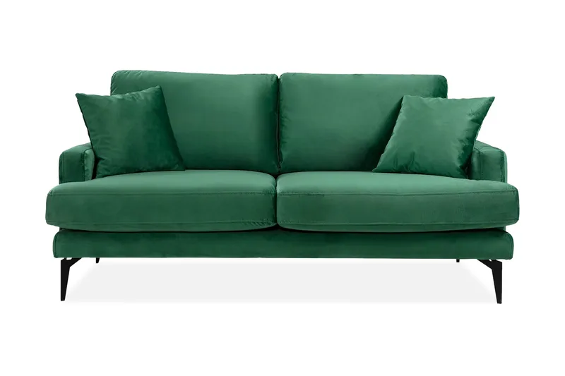Andary 2-sits Soffa - Grön/Svart - Möbler - Soffa - 2 sits soffa