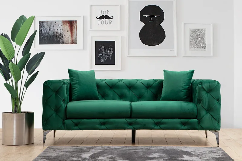 Beachport Soffa 2-sits, Grön