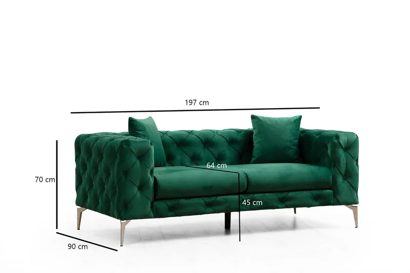 Beachport Soffa 2-sits - Grön - Möbler - Soffa - 2 sits soffa
