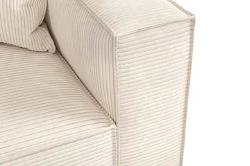 Cubo 2-sits Högermodul i Manchester 120 cm bred - Beige - Möbler - Soffa - Modulsoffor - Övriga moduler till modulsoffa