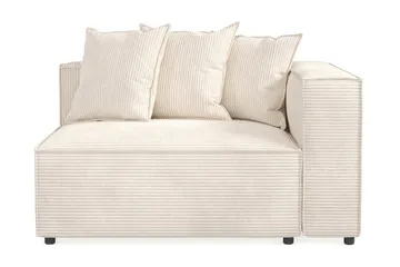 Cubo 2-sits Högermodul i Manchester 120 cm bred - Beige - Möbler - Soffa - Modulsoffor - Övriga moduler till modulsoffa