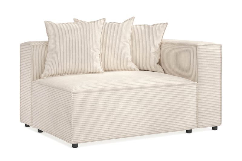 Cubo 2-sits Högermodul i Manchester 120 cm bred - Beige - Möbler - Soffa - Modulsoffor - Övriga moduler till modulsoffa