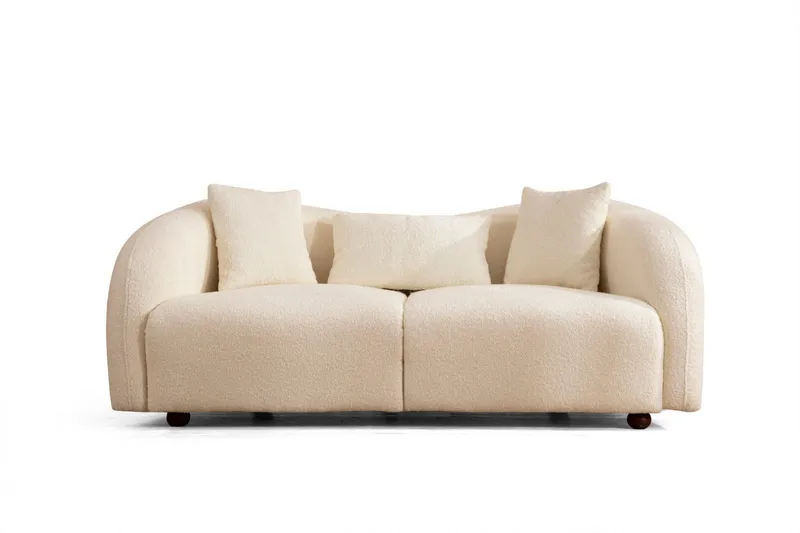 Hungirr Soffa 2-sits, Beige|Bouclé