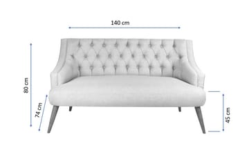 Lamonti 2-sits Soffa - Krämvit/Natur - Möbler - Soffa - 2 sits soffa