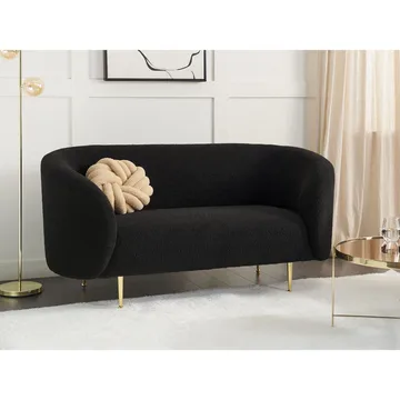 2-sits soffa Loen - Svart, guld - Möbler - Soffa - 2 sits soffa