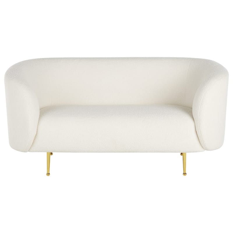 2-sits soffa Loen - Vitt, guld - Möbler - Soffa - 2 sits soffa