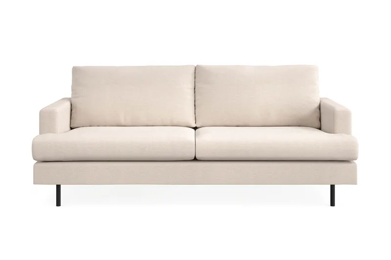 Menard Compact 3-sits Tygsoffa, Beige