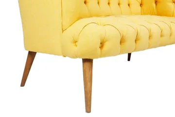 Monroew 2-sits Soffa - Gul/Natur - Möbler - Soffa - 2 sits soffa