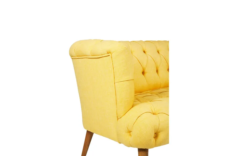 Monroew 2-sits Soffa - Gul/Natur - Möbler - Soffa - 2 sits soffa