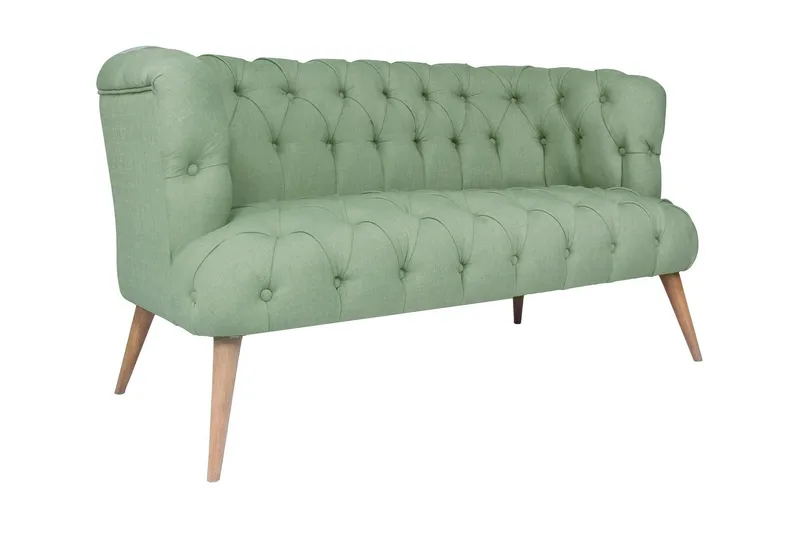 Monroew 2-sits Soffa - Petrolgrön/Natur - Möbler - Soffa - 2 sits soffa