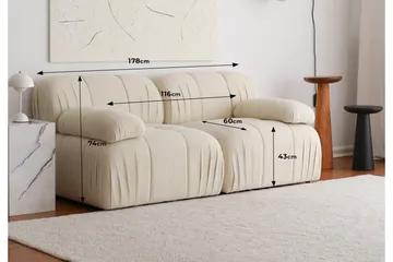 Murum Soffa 2-sits - Vit - Möbler - Soffa - 2 sits soffa