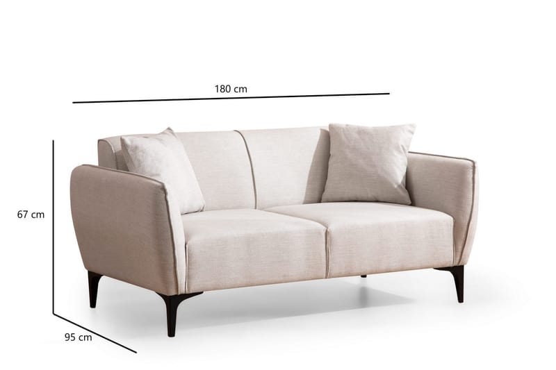 Rossland Soffa 2-sits - Vit - Möbler - Soffa - 2 sits soffa