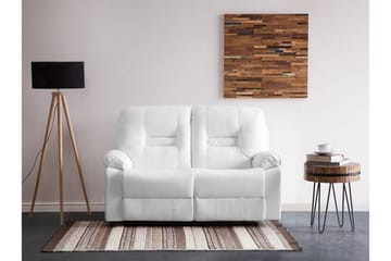 Rovik 2-sits Djup Reclinersoffa 146 cm i Konstläder - Vit - Möbler - Soffa - 2 sits soffa