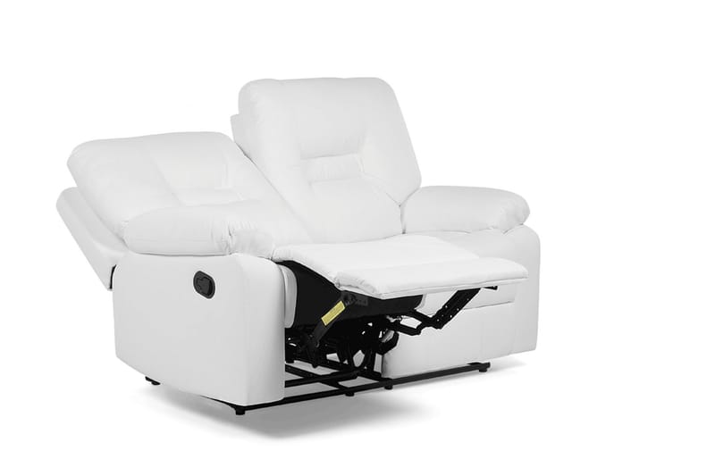 Rovik 2-sits Djup Reclinersoffa 146 cm i Konstläder - Vit - Möbler - Soffa - 2 sits soffa